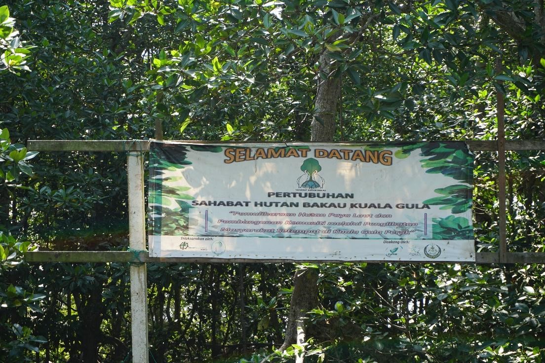 Banner for welcoming team to Kuala Gula