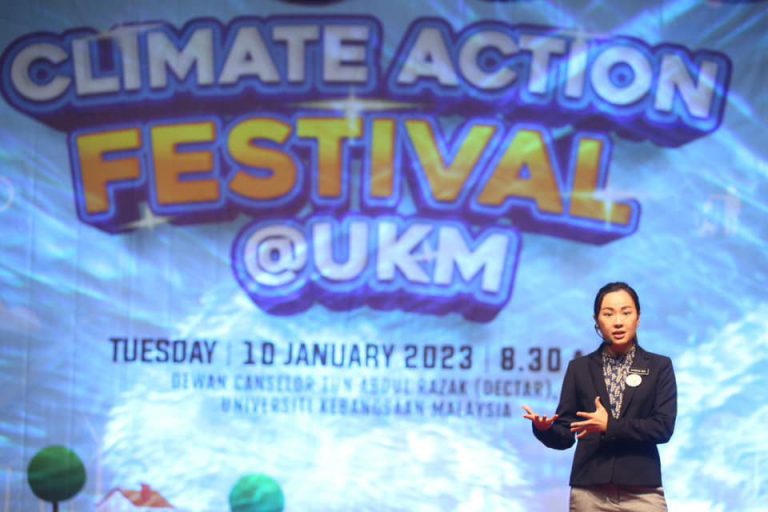 Dr Maggie Ooi Chel Gee, delivering her talk during the Climate Action Festival