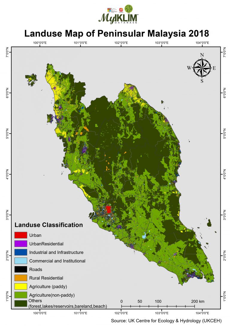 Landuse Map of Peninsular Malaysia